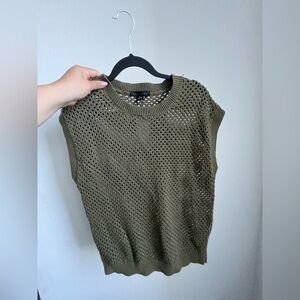 Sanctuary Olive Knit Top